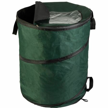 Wakeman Outdoors 46-Gallon Pop Up Trash Can, Green 75-CMP1118